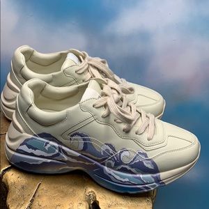 Gucci Rhyton leather waves sneakers